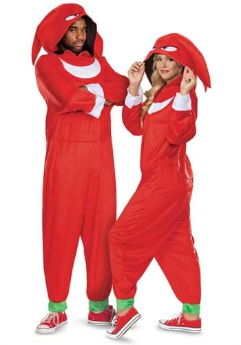 Adult Sonic the Hedgehog Knuckles Costume Alt 1