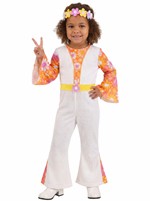 Toddler Bell Bottom Baby Hippie Costume Alt 7