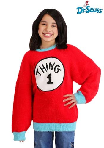 Dr Seuss Thing 1 2 Kids Christmas Sweater