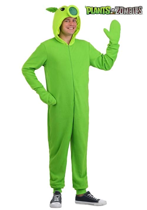 Plants vs Zombies Adult Peashooter Onesie Costume