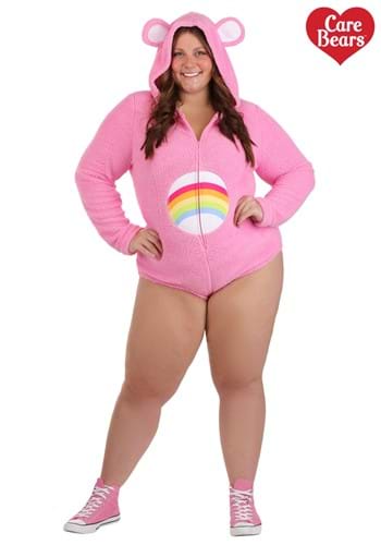 Plus Size Cheer Bear Romper Costume