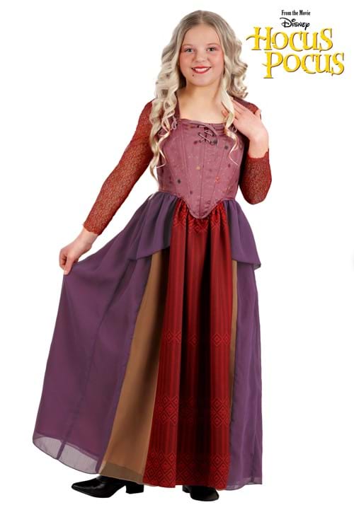 Deluxe Disney Hocus Pocus Sarah Sanderson Girls Costume
