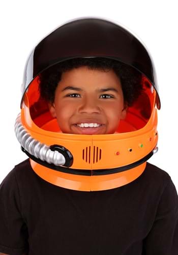 Orange Astronaut Costume Helmet for Kids