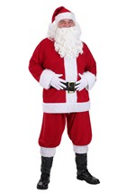 Plus Size Flannel Santa Claus Costume Alt 8