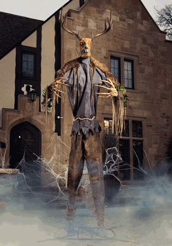 Animated Towering Wendigo Halloween Decoration new