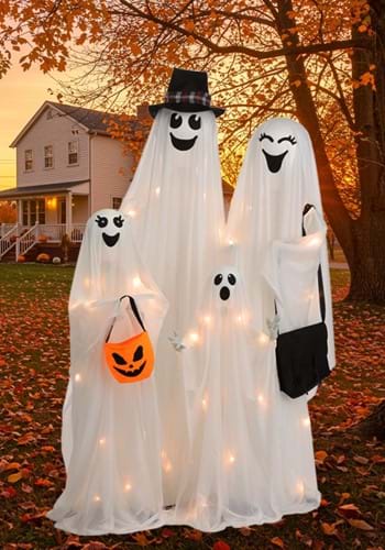 High Spirited Ghost Family Halloween Decoration Main