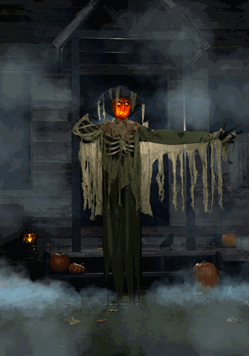 Animated Swiping Scarecrow Decoration Tekky