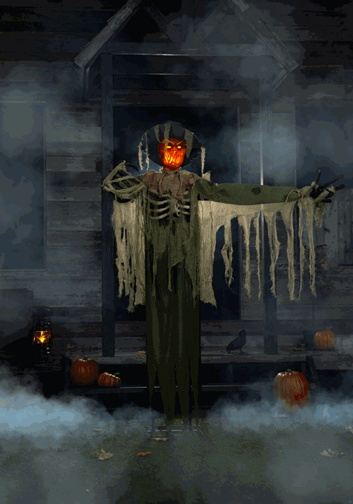 Animated Swiping Scarecrow Decoration Tekky