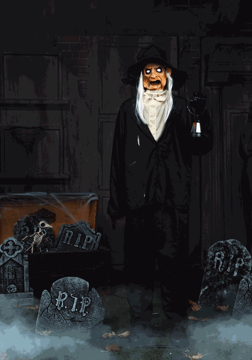 7FT Animatronic Ghastly Gravedigger Decoration