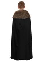 Black Faux Fur Collar Viking Kids Costume Cape Alt 1