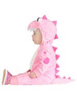 Infant Pink Dinosaur Onesie Costume Alt 2