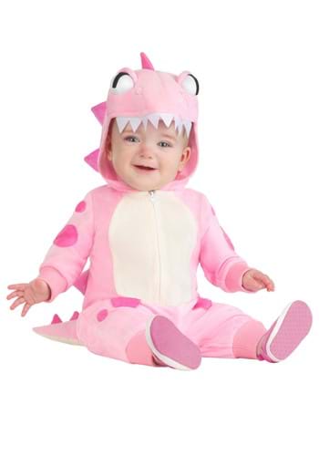 Pink Dinosaur Infant Onesie Costume