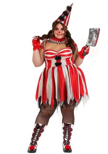 Plus Size Sinister Circus Clown Womens Costume