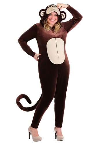 Plus Size Monkey Around Jumpsuit Womens Costume