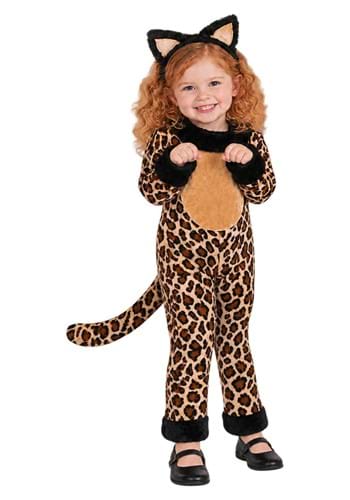 Girl's Leaping Leopard Toddler Costume upd