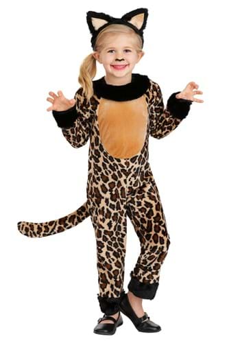 Girls Leaping Leopard Toddler Costume