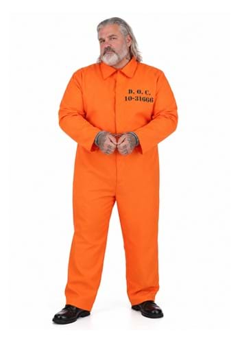 Plus Size Classic Prisoner Adult Costume New Main