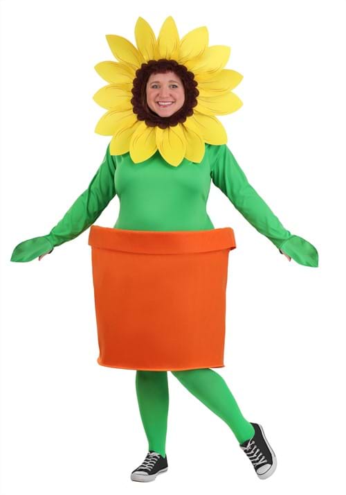 Plus Size Potted Flower Adult Costume