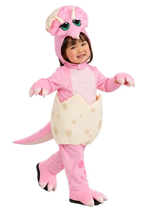 Girls Hatchling Dinosaur Toddler Costume Main 1