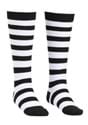 Black and White Striped Witch Socks for Girls