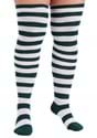 Plus Size White Green Womens Munchkin Socks