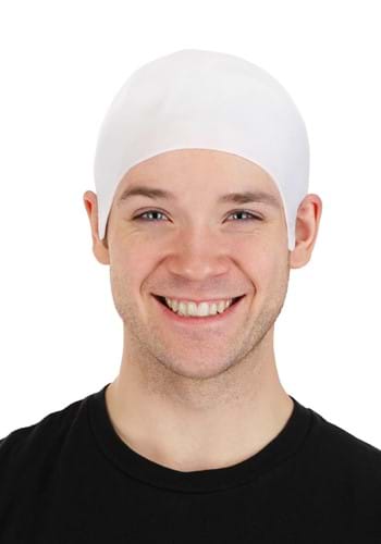 White Costume Bald Cap for Adults