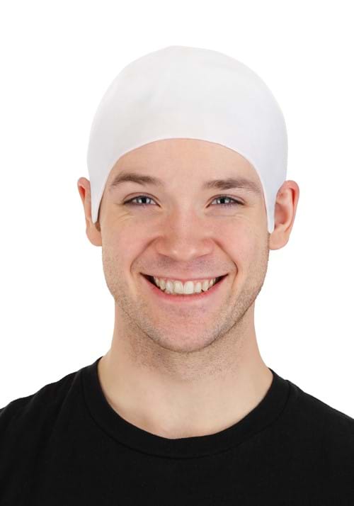 White Costume Bald Cap for Adults