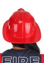 Red Firefighter Costume Helmet for Adults Alt 2