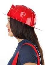 Red Firefighter Costume Helmet for Adults Alt 3