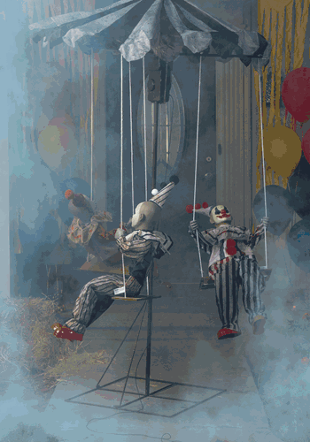 6FT Animated Clown Go Round Decoration