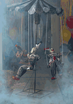 6FT Animated Clown Go Round Decoration