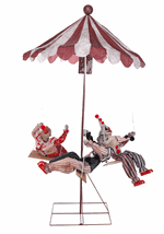 6FT Animated Clown Go Round Decoration Alt 2