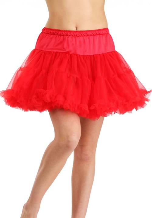Short Red Costume Petticoat for Women