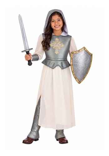 Shining Silver Joan of Arc Girl's Costume new