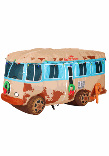 Inflatable Christmas Vacation RV Decoration