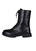 Black Combat Costume Boots for Adults Alt 3