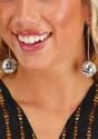 1 Inch Silver Disco Ball Costume Earrings