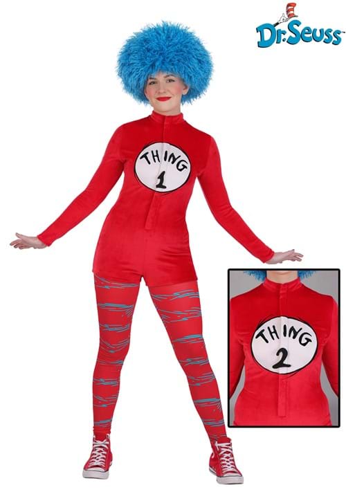 Dr Seuss Thing 1 and Thing 2 Costume Romper for Women