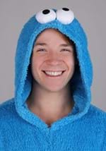 Cookie Monster Zip Adult Costume Onesie Alt 3