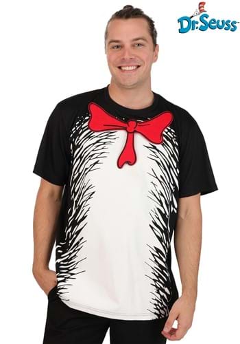Dr Seuss Cat in the Hat Adult Costume Shirt Kit