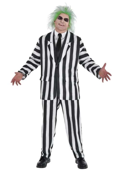 Plus Size Beetlejuice Suit Classic Mens Costume