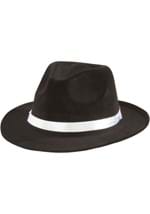 Classic Black Gangster Fedora Adult Costume Hat