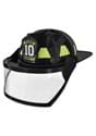 Black Firefighter Costume Adult Helmet