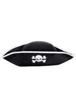 Black Pirate Skull Costume Adult Hat