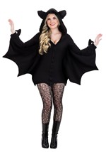 Womens Cozy Fleece Bat Zip Up Dress Costume