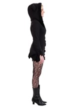 Womens Cozy Fleece Bat Zip Up Dress Costume Alt 4