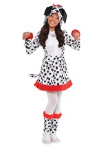 GIRLS DOTTED DOGGY COSTUME Alt 1