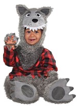 Grey Baby Werewolf Infant Costume Alt 1