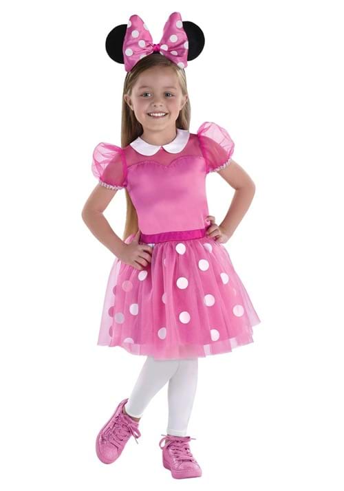 Pink Minnie Mouse Dress Costume for Girls