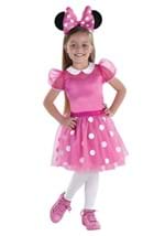 Girl's Pink Minnie Mouse Dress Costume Alt 1